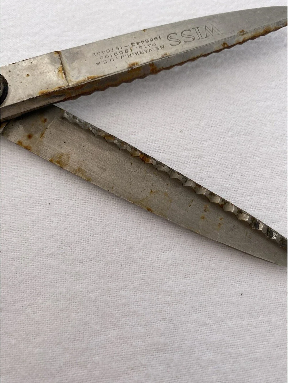 Vintage (1947-50) Wiss Pinking Scissors/shears Heavy Duty ZigZag Blade: USA